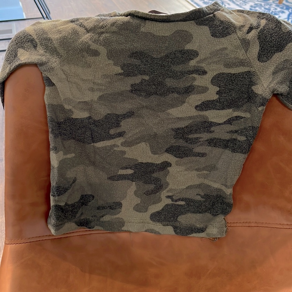 Green cami long sleeve shirt